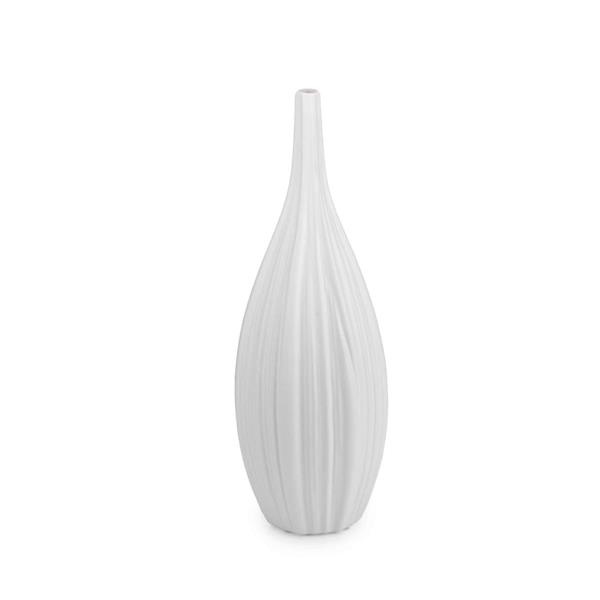 VASO GOCCIA BIANCO BOCCA STRETTA CM. Ø14,5 X H44,5