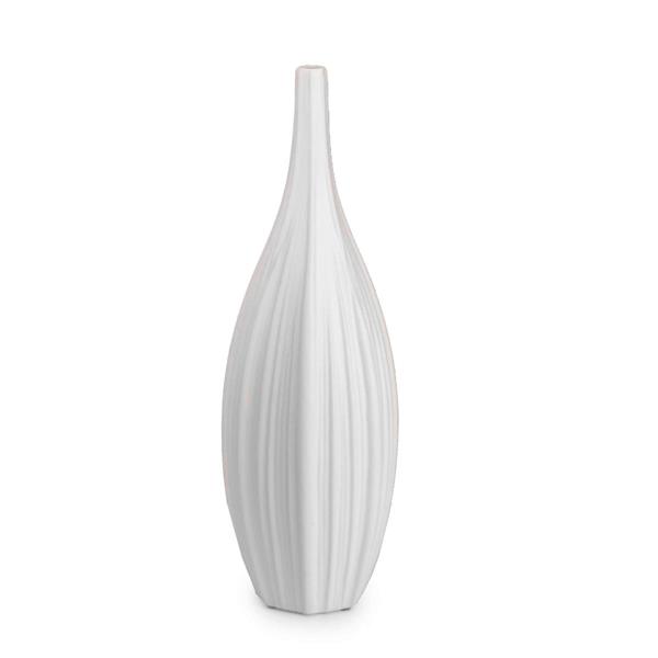 VASO GOCCIA BIANCO BOCCA STRETTA CM. Ø16 X H51,5