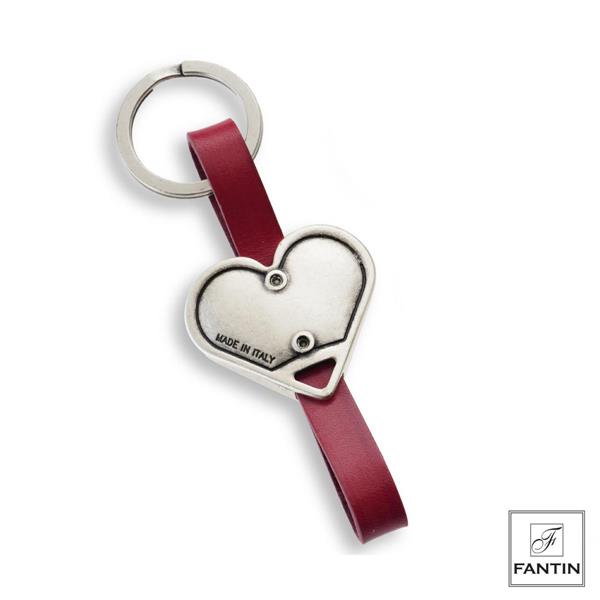 PORTACHIAVI CUOIO CUORE CM 12