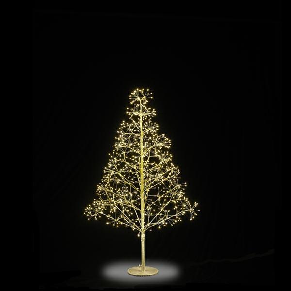 ALBERO DI NATALE GOLD FIOCCHI 1000 LED CM. H120