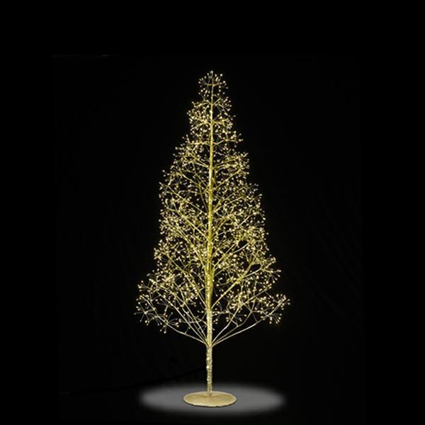 ALBERO DI NATALE GOLD FIOCCHI 2100 LED CM. H180