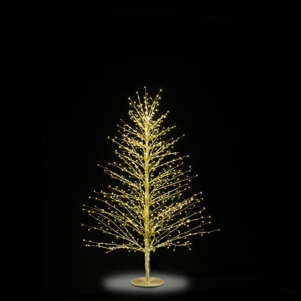 ALBERO DI NATALE GOLD ABETE 1000 LED CM. H120