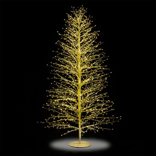 ALBERO DI NATALE GOLD ABETE 2700 LED CM. H210