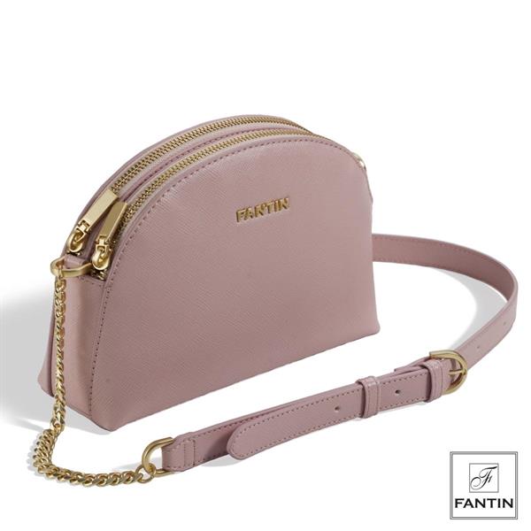 BORSA A TRACOLLA ECOPELLE ROSA CM.21X7XH14,10