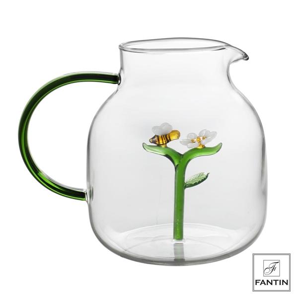 CARAFFA APE E FIORE CM. Ø14 H16,5 CAPACITA 1,5L