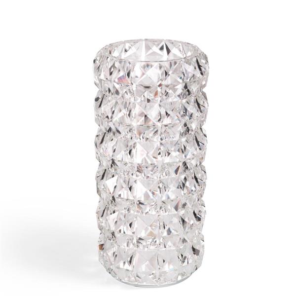 VASO CRISTALLO DIAMANTE CM. H26 Ø11,5