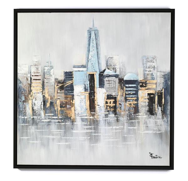 QUADRO CON CORNICE NEW YORK CM.100X100